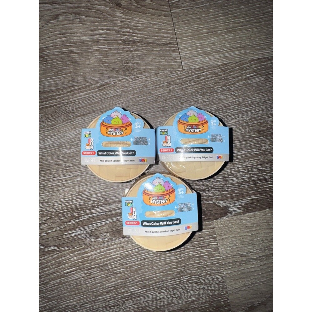 RMS Crazy Fun MINI Metallic Mystery Squishy Bun Dumpling NEW SEALED LOT OF 3